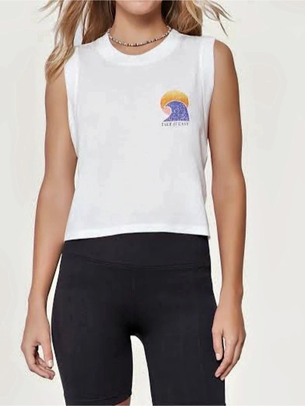 Spiritual Gangster Take It Easy Box Crop Tank